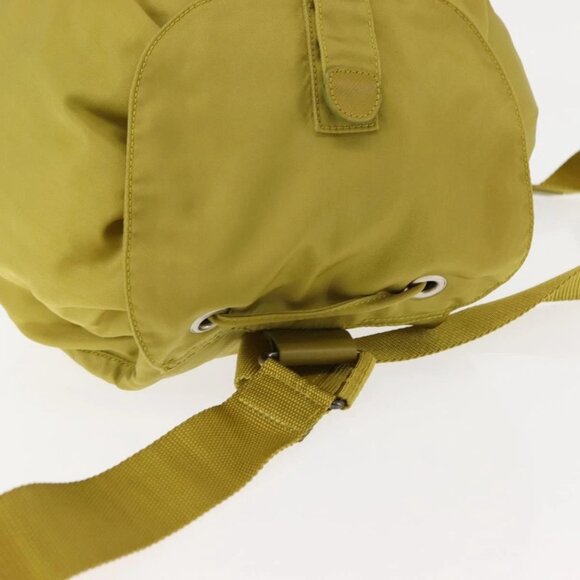 PRADA Backpack Nylon Green Silver Auth main image 12